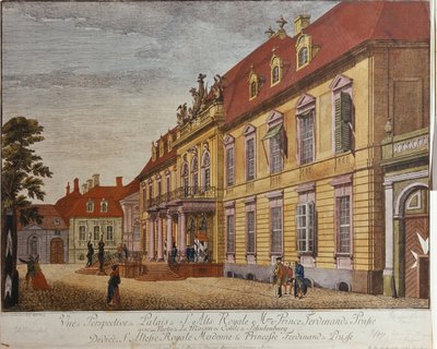 The Palace of Prince Ferdinand of Prussia, Berlin by Johann Carl Wilhelm Rosenberg